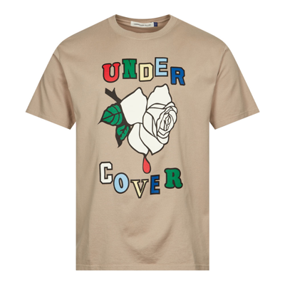 Shop Undercover Flower Logo T-shirt In Beige