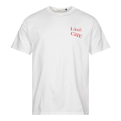 Shop Undercover I Don&#039;t Care T-shirt In White