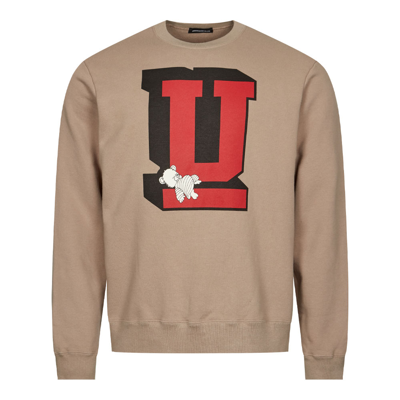 Shop Undercover Big U Sweatshirt In Beige