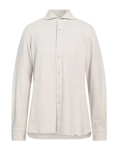 Shop Finamore 1925 Man Shirt Beige Size 17 ½ Cotton