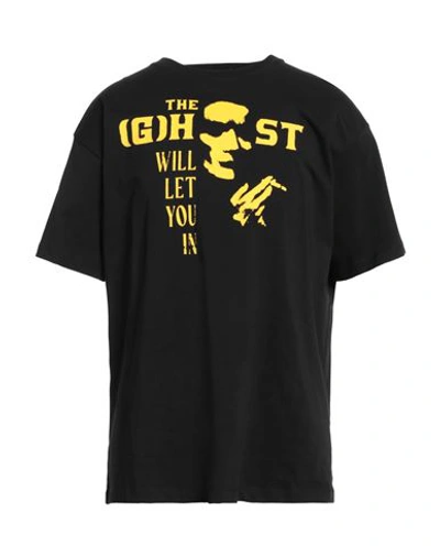 Raf Simons Ghost Graphic-print Cotton-jersey T-shirt In Black