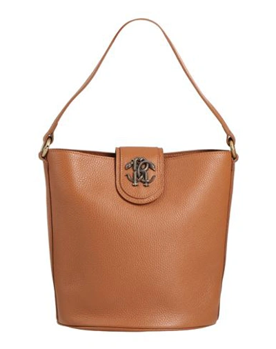 Shop Roberto Cavalli Woman Handbag Brown Size - Soft Leather