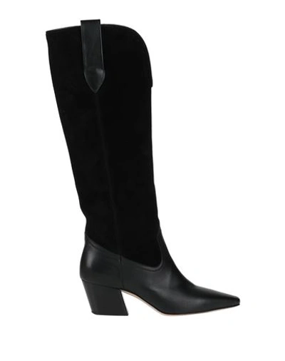 Jorgeenah Woman Knee Boots Black Size 11 Soft Leather In Black