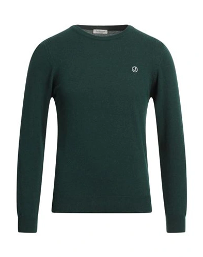 Shop Jeckerson Man Sweater Dark Green Size S Viscose, Wool, Polyamide, Cashmere