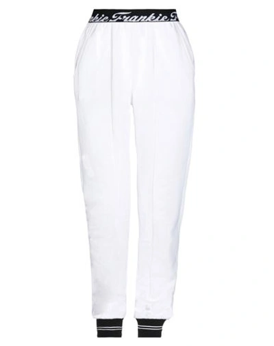 Shop Frankie Morello Woman Pants White Size S Cotton