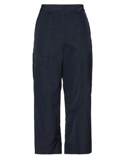 Shop Jw Anderson Woman Pants Navy Blue Size 8 Viscose, Wool