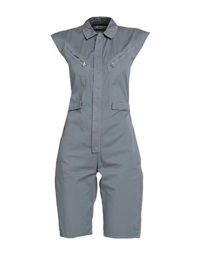 Mr & Mrs Italy Woman Jumpsuit Grey Size Xxs Cotton, Elastane In Grey