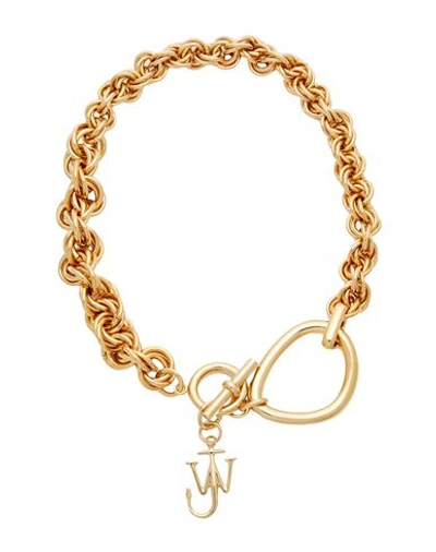 Shop Jw Anderson Woman Necklace Gold Size - Metal