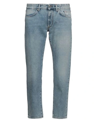 Shop Jeckerson Man Jeans Blue Size 34 Cotton