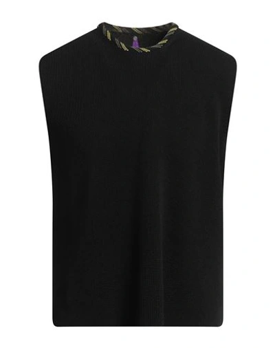 Shop Oamc Man Sweater Black Size M Cotton, Viscose, Polyester
