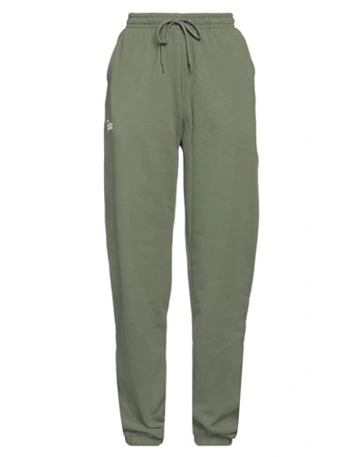 Shop Patta Woman Pants Military Green Size L Organic Cotton