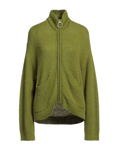 Shop Jjxx By Jack & Jones Woman Cardigan Green Size L Acrylic, Nylon, Wool, Alpaca Wool