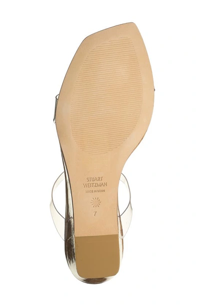 Shop Stuart Weitzman Aleena 50 Wedge Sandal In Clear