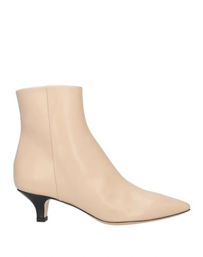 Shop Fabio Rusconi Woman Ankle Boots Beige Size 8 Soft Leather