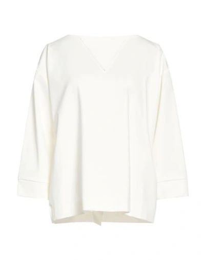 Shop Alessio Bardelle Woman T-shirt Ivory Size M Cotton, Nylon, Elastane In White