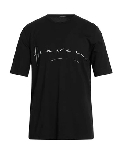 Shop Ann Demeulemeester Man T-shirt Black Size L Cotton