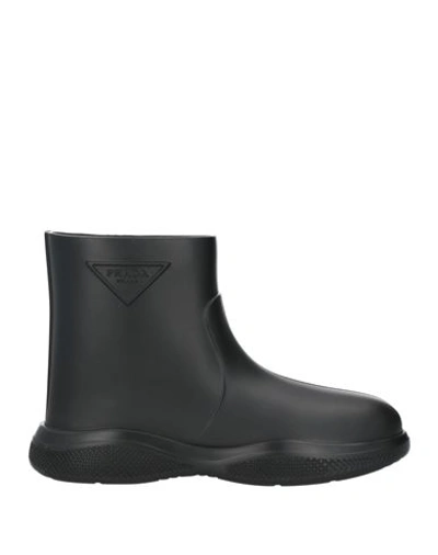 Shop Prada Man Ankle Boots Black Size 11 Rubber