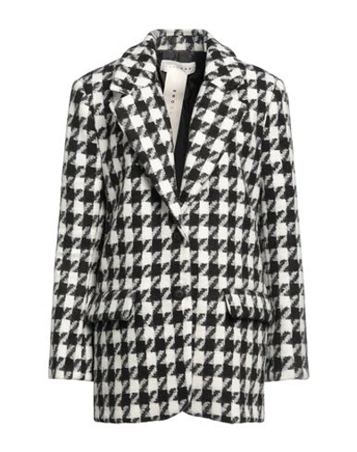 Shop Haveone Woman Coat Black Size M Polyester, Elastane