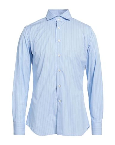 Shop Caliban Man Shirt Light Blue Size 15 ½ Cotton