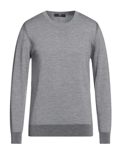 Shop Daniele Alessandrini Man Sweater Grey Size 42 Wool, Cotton