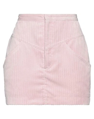 Shop Isabel Marant Woman Mini Skirt Light Pink Size 4 Polyester, Polyamide