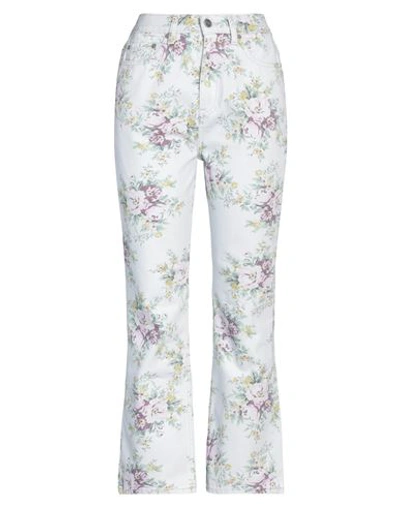 Ganni Woman Jeans Sky Blue Size 32 Organic Cotton, Cotton In Blue