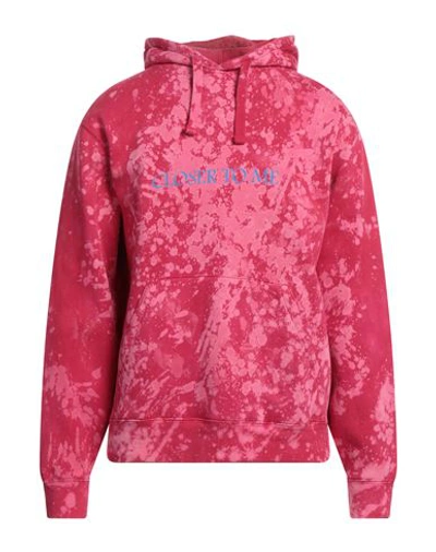 Shop Darkoveli Man Sweatshirt Fuchsia Size M Cotton, Polyester In Pink