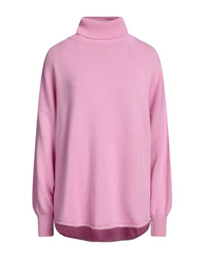 Shop Incentive! Woman Turtleneck Pink Size L Cashmere