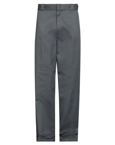 Shop Dickies Man Pants Grey Size 36w-34l Polyester, Cotton