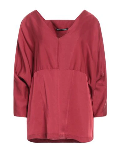 Shop Alessio Bardelle Woman Top Garnet Size M Tencel In Red