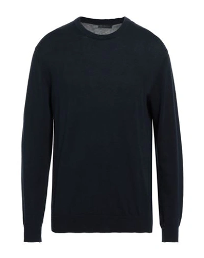Shop Bramante Man Sweater Midnight Blue Size 36 Cotton