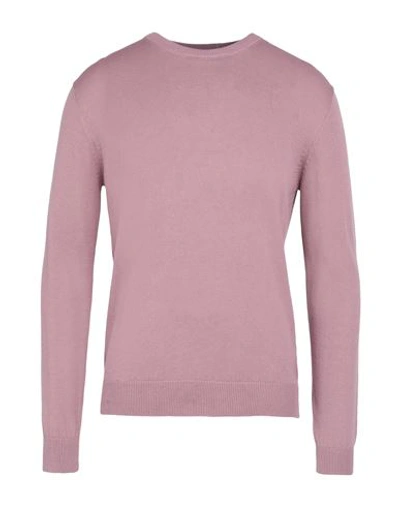 Bramante Man Sweater Pastel Pink Size 46 Cotton In Pink