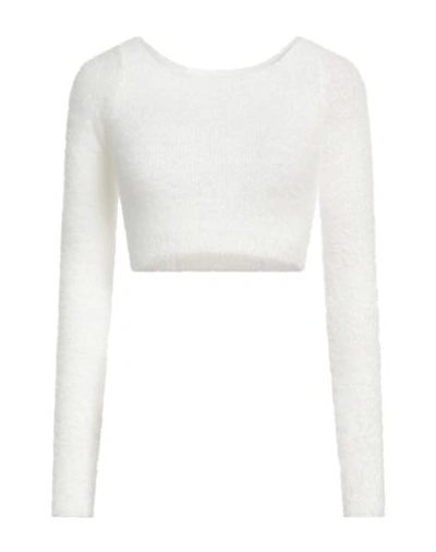 Ambush Woman Sweater White Size S Polyester In White