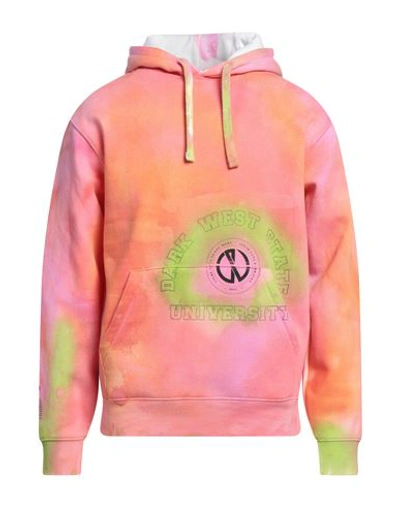 Darkoveli Man Sweatshirt Orange Size Xl Cotton, Polyester In Orange