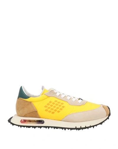Shop Bepositive Man Sneakers Yellow Size 9 Soft Leather