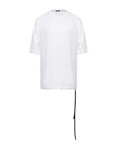 Shop Ann Demeulemeester Man T-shirt White Size M Cotton