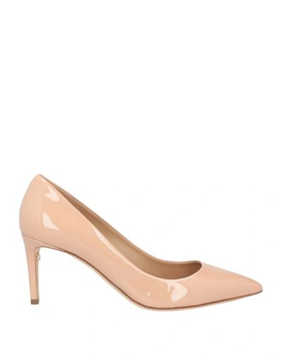 Ferragamo Woman Pumps Blush Size 9.5 Calfskin In Pink