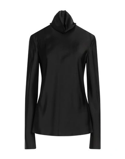 Shop Jil Sander Woman Top Black Size 8 Viscose