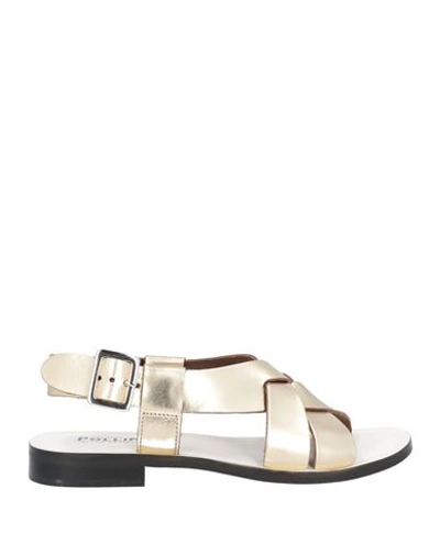 Shop Studio Pollini Woman Sandals Platinum Size 6 Soft Leather In Grey