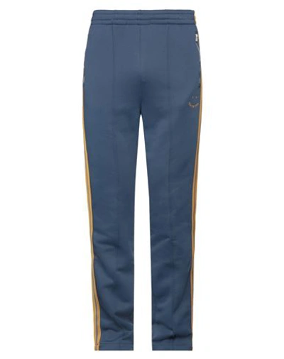 Shop Ps By Paul Smith Ps Paul Smith Man Pants Navy Blue Size M Cotton, Polyamide