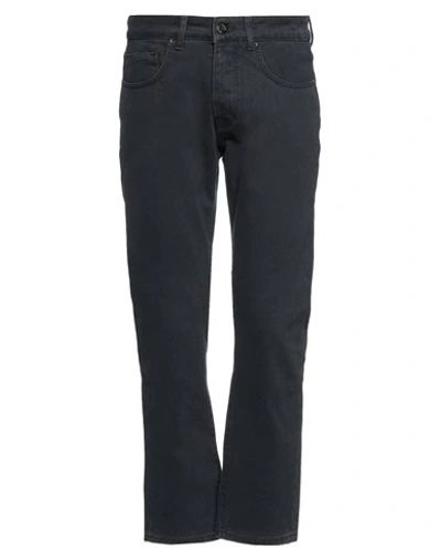 Devore Incipit Man Pants Midnight Blue Size 30 Cotton, Elastane In Navy Blue