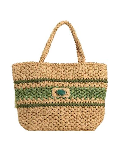 Shop Boks & Baum Woman Handbag Green Size - Textile Fibers
