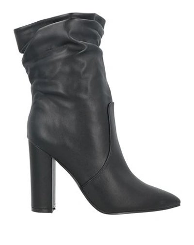 Sexy Woman Woman Ankle Boots Black Size 11 Textile Fibers In Black