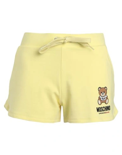 Shop Moschino Woman Sleepwear Yellow Size Xl Cotton, Elastane