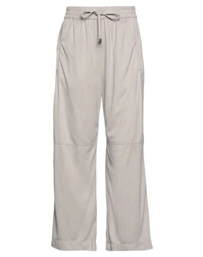 Shop Purotatto Woman Pants Light Grey Size 10 Polyester