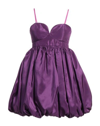 Shop Alice Miller Woman Mini Dress Purple Size S Polyester