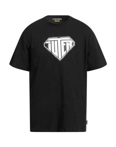 Shop Iuter Man T-shirt Black Size L Cotton