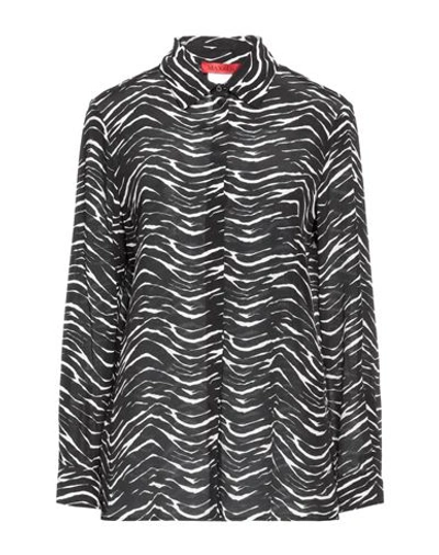Max & Co . Woman Shirt Black Size 10 Silk In Black