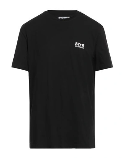 Golden Goose Men Logo Print T-shirt In Black