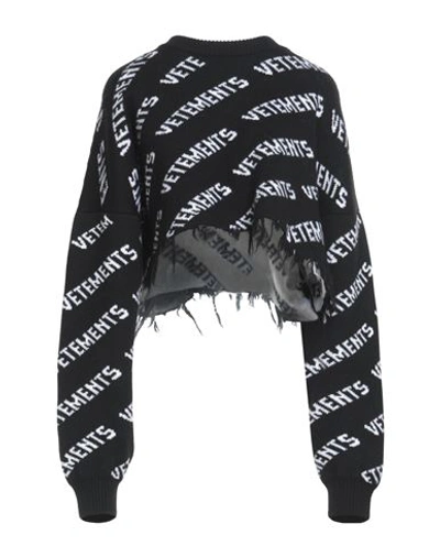 Shop Vetements Woman Sweater Black Size Xs Merino Wool